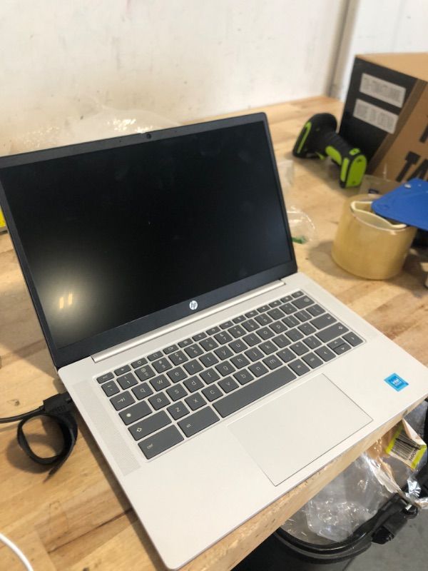 Photo 1 of **NOT FUNCTIONAL**HP Chromebook 14 inch Laptop, FHD Display, Intel N100, 4 GB RAM, 64 GB eMMC, Intel UHD Graphics, Chrome OS 14a-nf0009nr (2024)