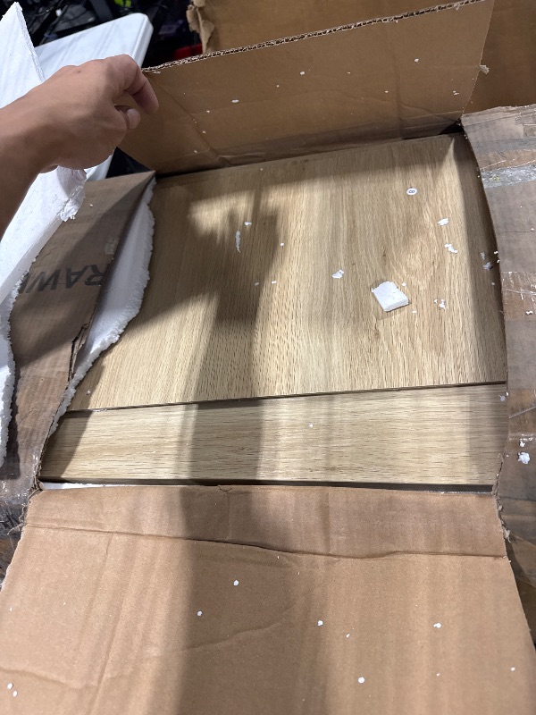 Photo 1 of 6 Drawer Dresser for Bedroom, Rattan Chest of Drawers with Deep Drawers, Large Modern Double Dresser for Closet with Wide Top, Horizontal Wooden Dresser for Living Room, Hallway, Kids Room, Natural