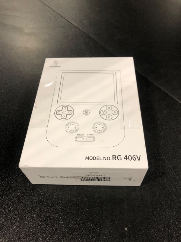 Photo 1 of      RG406V Retro Handheld Game Console 4-inch IPS Multi-touch Screen Android 13 5500mAh RG 406V Video Games Built-in Hall Joystick RGB Lighting Support 1080p DP Output WIFI Bluetooth (RG406V Black TR)
