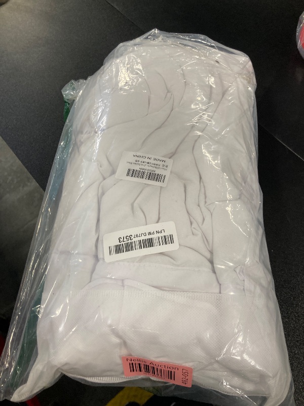 Photo 1 of 3 Pieces Crib Bedding Set Baby Ruffle Quilted Comforter with Fitted Sheet and Pillowcase - Cute Ruffled Shabby Chic Bedding Soft Blanket Design White