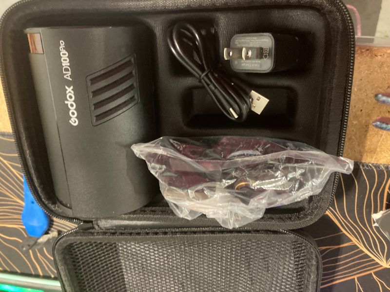 Photo 1 of **PARTS ONLY**GODOX AD100Pro Pocket Studio Flash Light Photography Light OLED Screen 5800K 1/8000s Sync TTL/Multi/M Flash Built-in 2.4G Wilreless X System 5 Groups 32 Channels with Rechargeable 2600mAh Battery