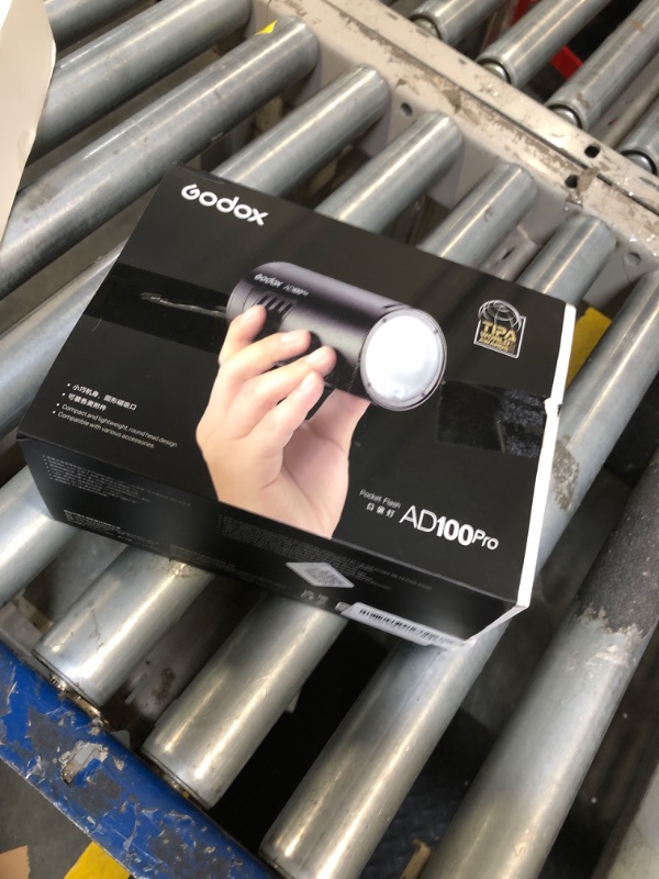 Photo 1 of **PARTS ONLY**GODOX AD100Pro Pocket Studio Flash Light Photography Light OLED Screen 5800K 1/8000s Sync TTL/Multi/M Flash Built-in 2.4G Wilreless X System 5 Groups 32 Channels with Rechargeable 2600mAh Battery