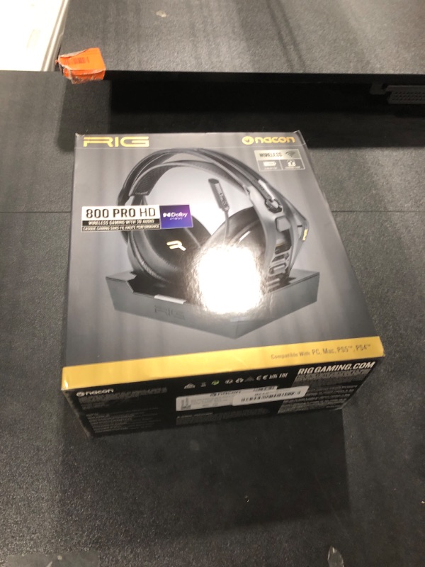 Photo 2 of ***DIFFERENT BOX*** RIG 700 PRO HS Wireless Gaming Headset for PlayStation PS4, PS5, Switch docked, PC - Hi-Fi Drivers - Spatial Audio - Ultra Lightweight - Durable - Removable Noise Canceling Mic (NOT Xbox Compatible)