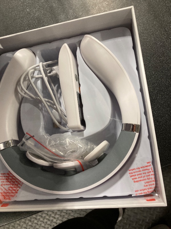 Photo 1 of **MISSING REMOTE CONTROL ***Auxoliev Neck Massager for Pain Relief Deep Tissue, FSA HSA Eligible Items, Electric Pulse Neck Massager with Heat, 9 Modes 50 Levels Cordless Cervical Neck Massage for Women Men
