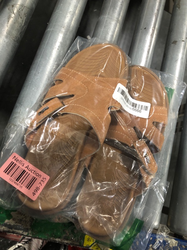 Photo 1 of ***SIZE 7*** KuaiLu Womens Fashion Orthotic Slides Ladies Lightweight Athletic Yoga Mat Sandals Slip On Thick Cushion Slippers Sandals With Comfortable Plantar Fasciitis Khaki 7