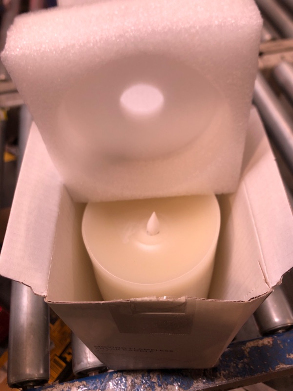 Photo 1 of Softflame Flameless LED Candles with Remote Control, 4"x 8"Flickering 3D Moving Flame Battery Operated Candles in Real Wax Shell for Indoor Use, Home Decor Ivory