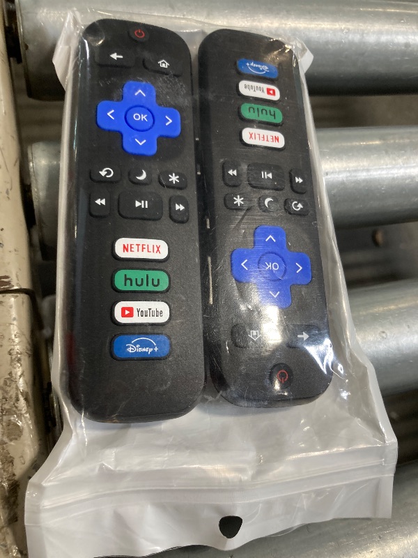 Photo 2 of (Pack of 2) Replacement Remote Control for Roku TV,for TCL/Hisense/Sharp/Philips/Onn/Element/Insignia Roku TV,with Shortcut Buttons Netflix/YouTube/Hulu/Disney+ (NOT for Roku Stick or Box)