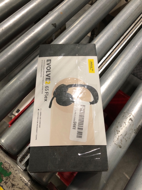 Photo 1 of Jabra Evolve2 65 Flex Wireless Stereo Headset - Bluetooth, Noise-Cancelling ClearVoice Technology & Hybrid ANC - Certified for Microsoft Teams - Black