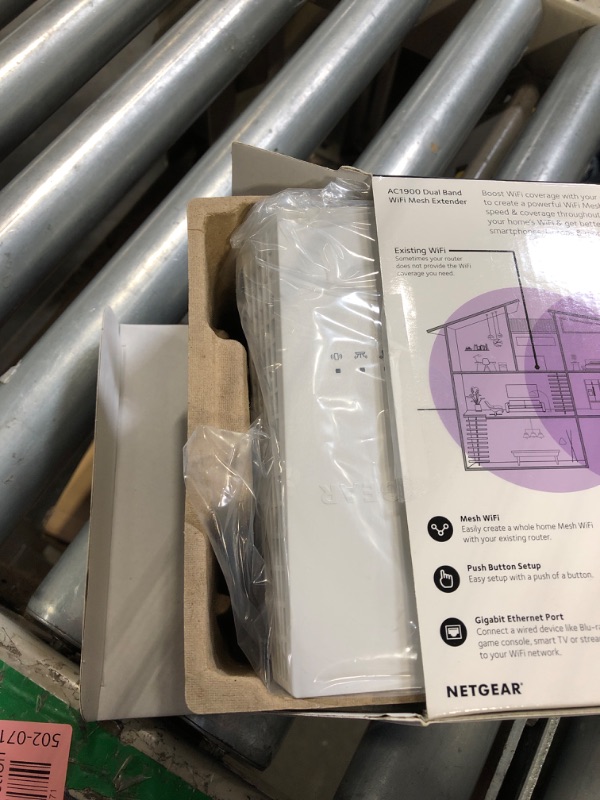 Photo 2 of NETGEAR WiFi Mesh Range Extender EX6400 - Coverage up to 2100 sq.ft. and 35 devices with AC1900 Dual Band Wireless Signal Booster & Repeater (up to 1900Mbps speed), plus Mesh Smart Roaming
