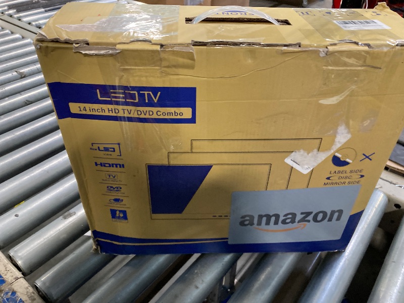 Photo 1 of Feihe 14 Inch LED HD Widescreen TV with Built-in DVD Player, 1080p Small Flat Screen TV DVD Combo w/ATSC Tuner/HDMI/USB/AV/VGA Input, 12 Volt TV Suitable for Kitchen Bedroom RV Camper