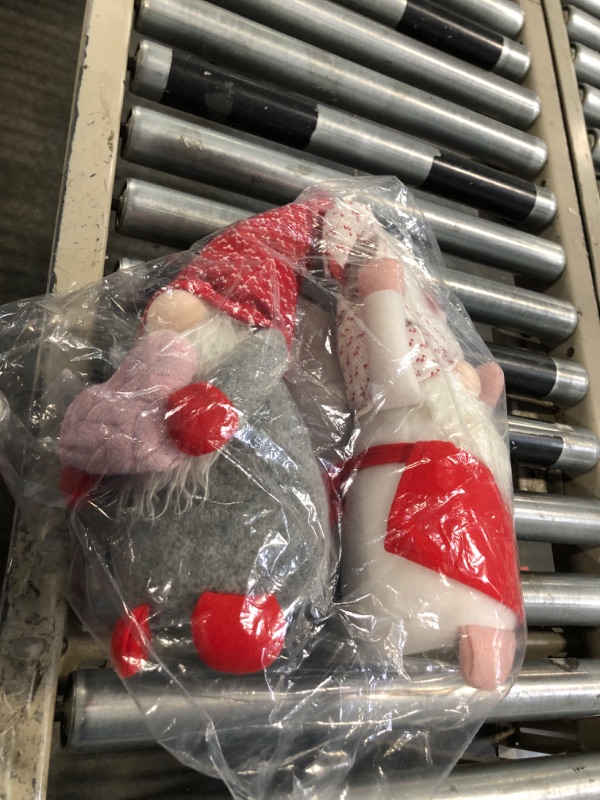 Photo 1 of 2Pcs Valentines Day Gnomes Decorations, Handmade Valentine Gnome Decor Mr & Mrs Swedish Tomte Stuffed Gnomes Plush Doll Knomes Ornaments for Girlfriend Wife Women