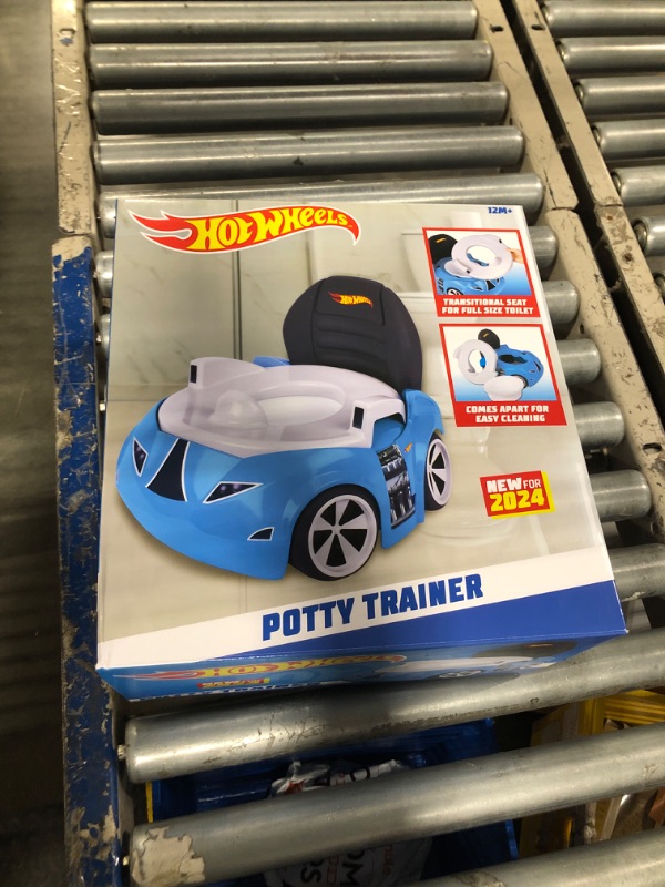 Photo 1 of Hot Wheels Blue Race Car Potty Training Toilet, Includes Detachable Toddler Toilet Seat and Kids Potty, Ages 12 Months and Up