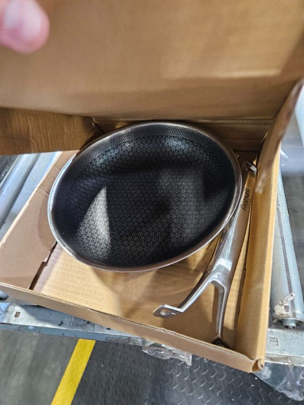 Photo 3 of **USED**
**MISSING PARTS**
 Aceself Non Stick Frying Pans,Hybrid 10 inch Frying Pans Nonstick,PFOA Free Cookware,non stick Stainless Steel Skillets,Dishwasher and Oven Safe, Works on Induction,Ceramic and Gas Cooktops