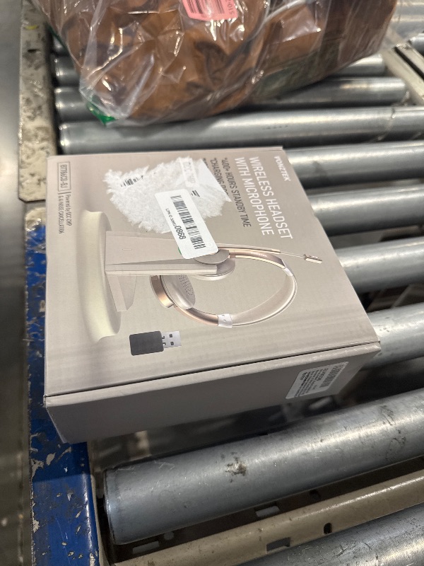 Photo 1 of Wireless Headset, Bluetooth Headset with Microphone, AI Noise Canceling Mic & USB Dongle, Wireless Headphones with Mic Mute & Charging Base for Work from Home/Office/Call Center/PC/Laptop/Zoom