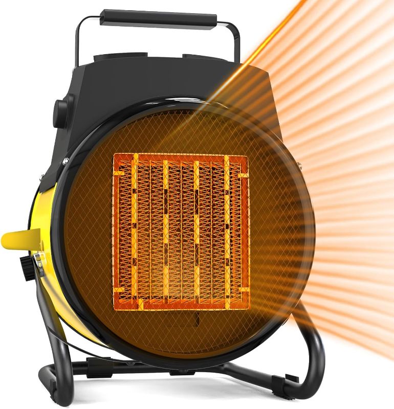 Photo 1 of ** SIMILAR IMAGE, UNKNOWN SIZE OR MODEL** Outdoor Patio Heaters, 1500W Portable Electric Garage Heater with 2S Fast Heat-up, Overheat Protection, Thermostat, Space Heaters for Patio, Yard, Garden, Outdoor, Camping