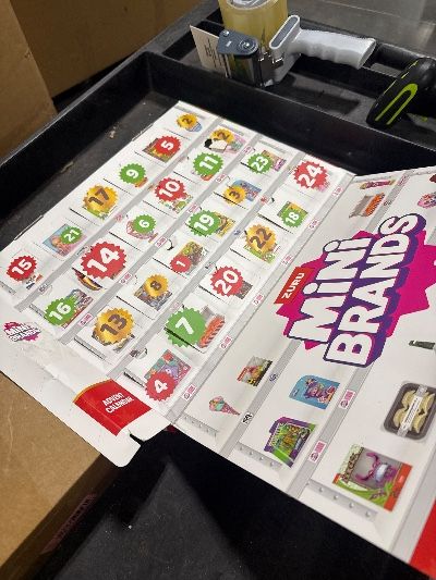 Photo 3 of ***MISSING SOME***Mini Brands Advent Calendar 2024 by ZURU Mini Brands Limited Edition Advent Calendar, Includes Mini Brands, Mini Toys & Foodie Mini Brands, Mystery Collectibles Toys Comes with 24 Minis