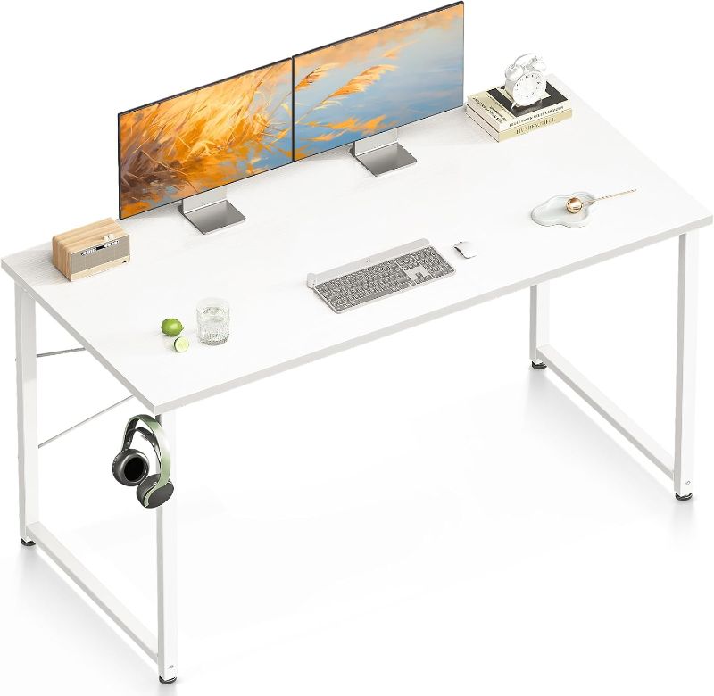 Photo 1 of 
ODK 48 inch Computer Desk for Home Office, Study Table for Small Spaces, Modern Writing Desk with Headphone Hooks,...