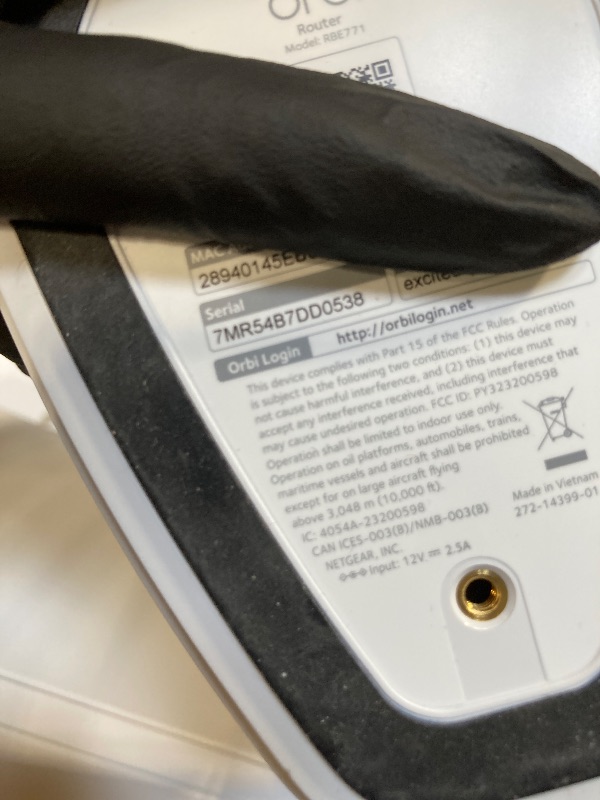 Photo 1 of NETGEAR Orbi 770 Series Tri-Band WiFi 7 Mesh Network System (RBE773) - Router + 2 Satellite Extenders, Security Features, Up to 11Gbps, Covers up to 8,000 sq. ft., 100 Devices, 2.5 Gig Internet Port