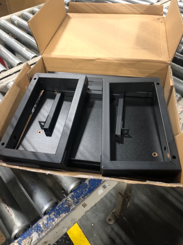 Photo 1 of YAOHUOO 45" Large TV Riser for 32-60 inch TV, TV Riser Stand Shelf with Steel Legs, Tabletop TV Stand Riser for Home Office,Black