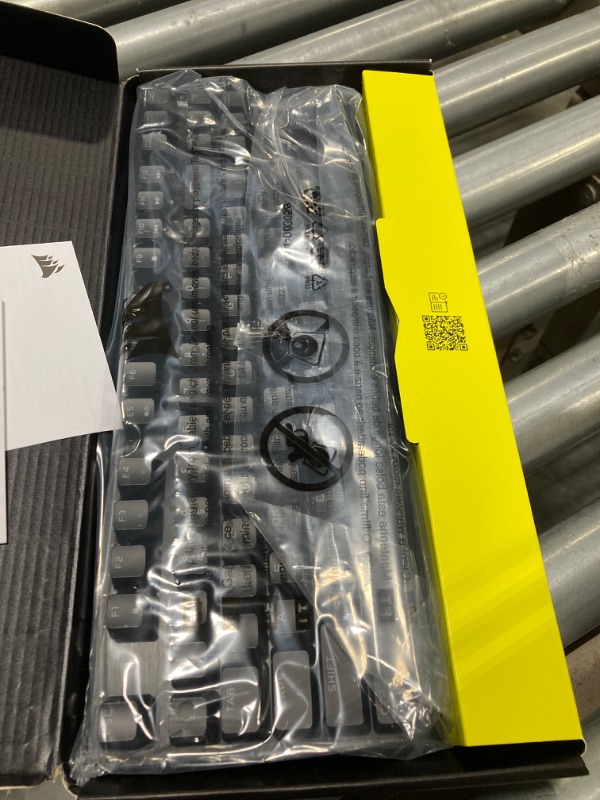 Photo 1 of CORSAIR K60 RGB TKL RGB Tenkeyless Optical-Mechanical Wired Gaming Keyboard - OPX Switches - Polycarbonate Keycaps - iCUE Compatible - QWERTY NA Layout - Black
