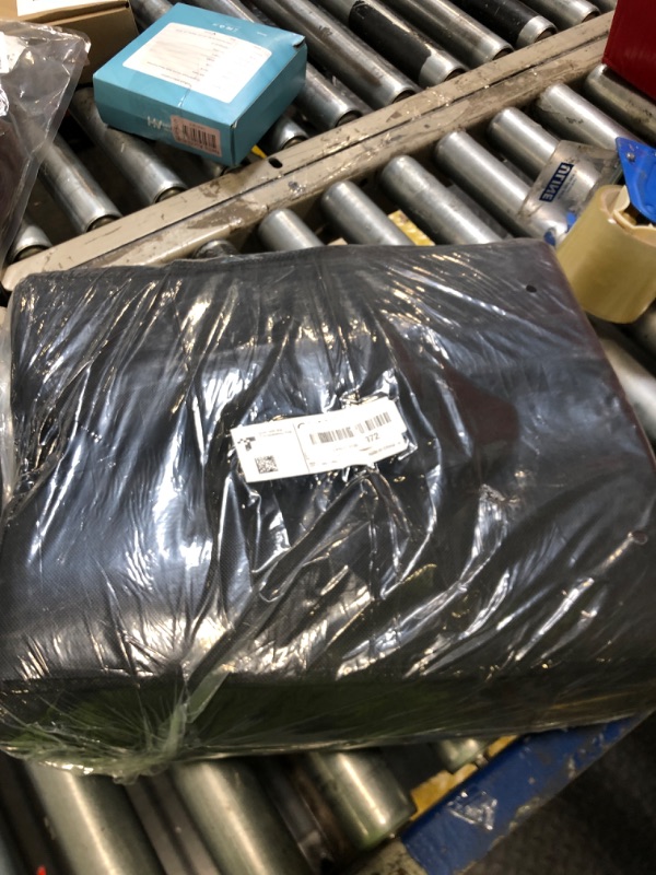 Photo 1 of OLANLY Outdoor Rug Waterproof 5x8 ft, Reversible Outdoor Plastic Straw Rug, Boho Patio Rug, Indoor Outdoor Carpet, RV Mat Outside for Patio, Camp, Picnic, Balcony, Deck, Backyard, Black & White