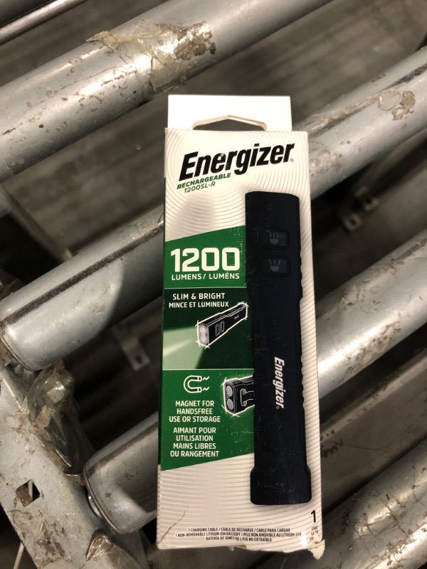 Photo 1 of Energizer Flashlight 1200SL-R Tactical EDC Rechargeable Flash Light, 1200 Lumens Compact Flat Pocket Light