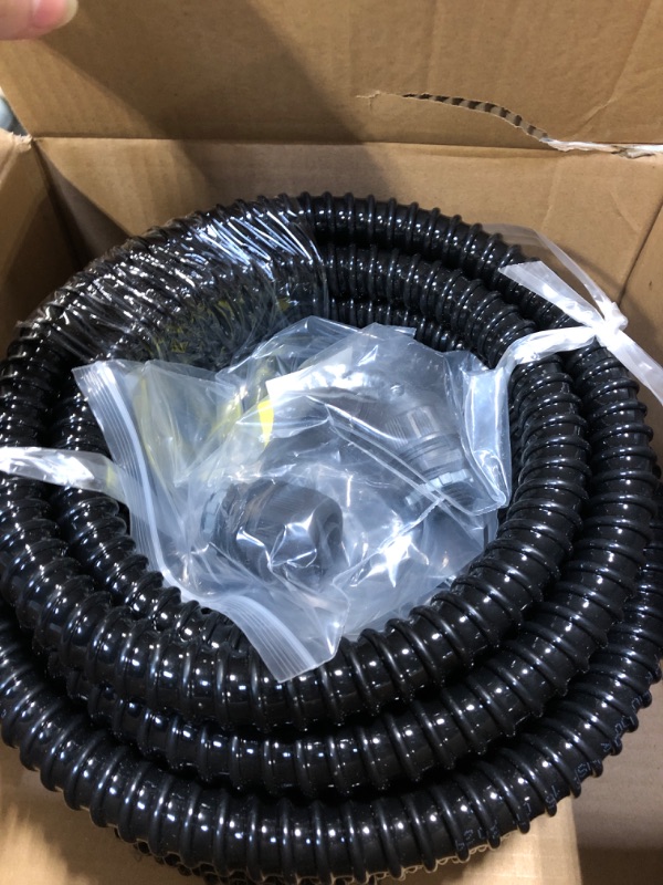 Photo 3 of (1/2" Dia * 25 Feet) Yariwiz Black Special Extra Flexible Electrical Conduit Liquid Tight PVC Conduit Kit with 3 PCS Coupling, 3 PCS Elbow and 7 PCS Strap, Sealtight Seal Flex Liquidtight Wire