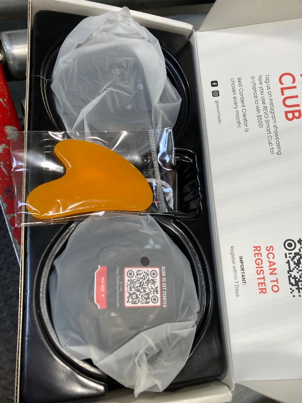 Photo 1 of ***USED** REVO The Original 4-in-1 Smart Cupping Therapy Massager, Red Light Therapy for Targeted Pain Relief, Knots, Aches, Muscle Soreness, Circulation & Tighter Skin, Portable Electric Massager- 2 Pack