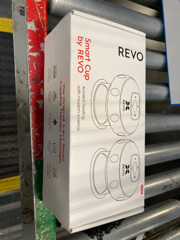 Photo 1 of ***USED** REVO The Original 4-in-1 Smart Cupping Therapy Massager, Red Light Therapy for Targeted Pain Relief, Knots, Aches, Muscle Soreness, Circulation & Tighter Skin, Portable Electric Massager- 2 Pack