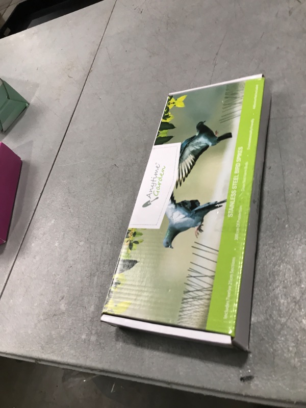 Photo 1 of Bird Spikes - Pigeon Spikes - Bird Deterrent Spikes - Stainless Steel - Pigeon & Seagull Defense - Easy Setup - Keeps Birds Under Control - Covers 10 feet