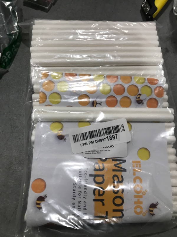 Photo 1 of Elcoho 120 Pieces Bee Tube Refill Mason Bee Paper Inserts 6 Inches Bee Cardboard Tube Replacement Inserts Mason Bee Nesting Tubes Refills Inserts for Bee Houses and Supplies, Outdoor and Garden