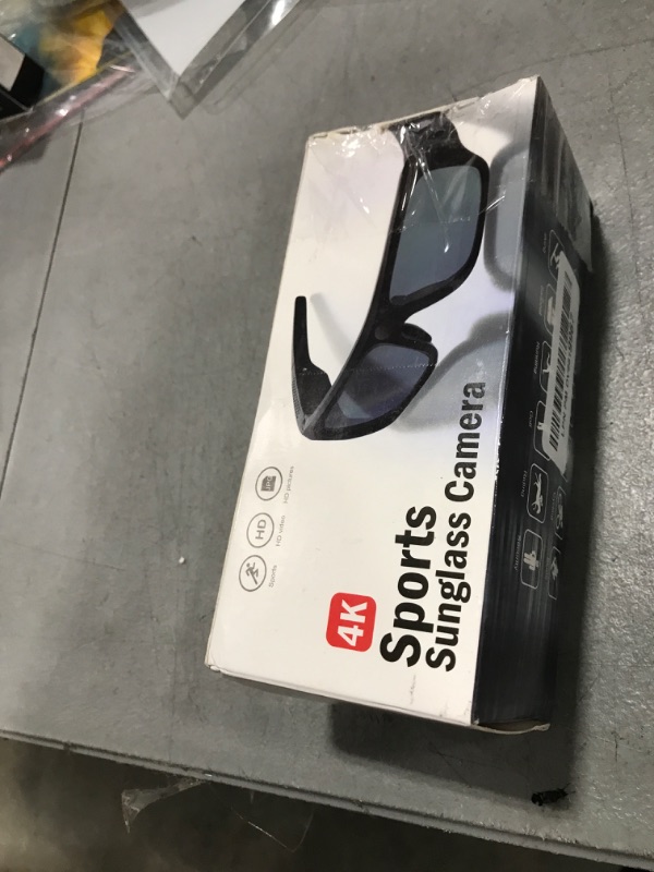 Photo 1 of eovas HD 4K Glasses Video Camera,Sunglasses Sport Camera UV Protection Polarized Lens Action Glasses for Travel/Outdoor/Cycling/Driving, No Sound
