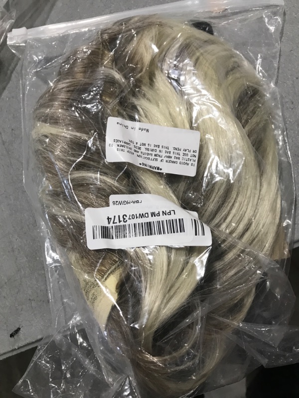 Photo 1 of GNIMEGIL Short Blonde Pixie Cut Wigs for White Women with Bangs Dark Roots Old Lady Wig Natural Synthetic Ombre Layered Hairstyles Cosplay Costume Party Halloween Daily Use