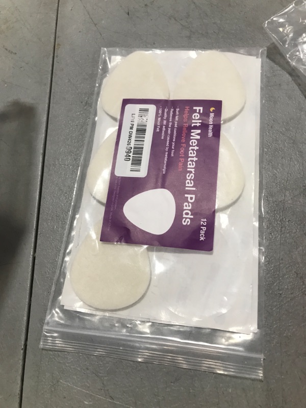 Photo 1 of 12-Pack Metatarsal Foot Pads for Pain Relief - 1/4” Thick, Ball of Foot Cushions for Women and Men, Forefoot and Sole Support, Metatarsalgia Mortons Neuroma. Metatarsal Pads Ball of Foot Cushions.