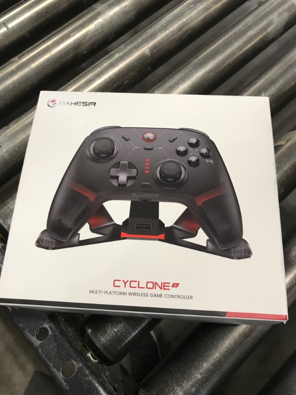 Photo 1 of GameSir Cyclone 2 Multiplatform Wireless Controller- TMR Electromagnetic Joysticks&Hall Effect Switch triggers,6-axis Gyro Gaming Controller for Switch/PC/iOS/Android/Steam (Shadow Black Bundle)