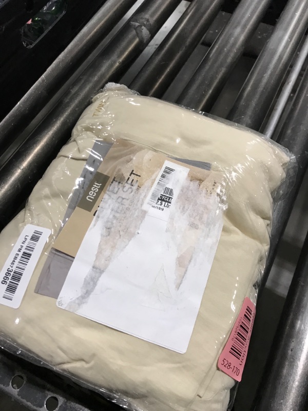 Photo 1 of Nestl Twin Duvet Cover Set - Soft Prewashed Beige Cream Duvet Cover Twin/Twin XL, 2 Piece, with Zipper Closure, 1 Duvet Cover 68x90 inches and 1 Pillow Sham - No Comforter