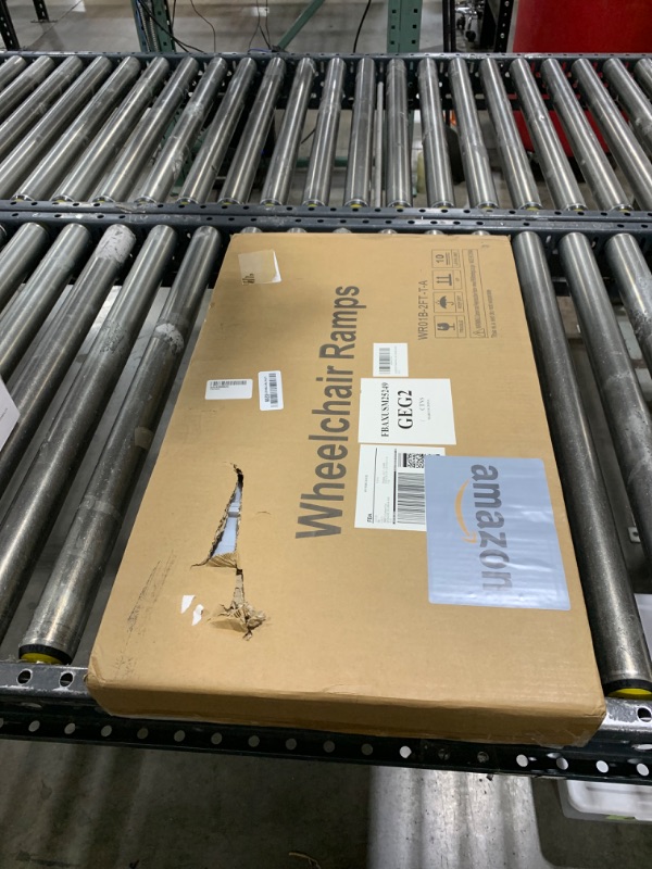 Photo 1 of FACHNUO 2 Feet Portable Wheelchair Ramp, Non-Skid Aluminum Handicap Ramps with Handle, 800LBS Capacity