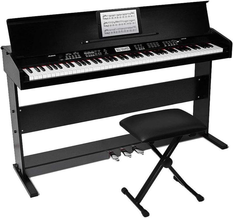 Photo 1 of Alesis Virtue - 88-Key Beginner Digital Piano with Full-Size Velocity-Sensitive Keys