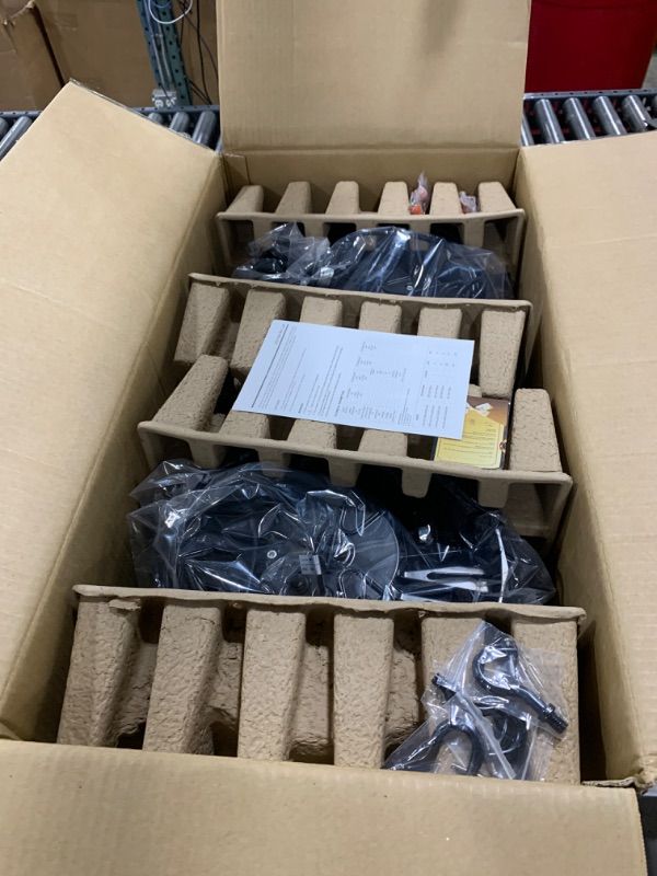 Photo 1 of AIKVSXER UFO LED High Bay Light 280W 6Pack, Super Bright 44800LM High Bay Led Shop Lights for Workshop Warehouse Garage, 0-10V Dimmable, 5000K Daylight