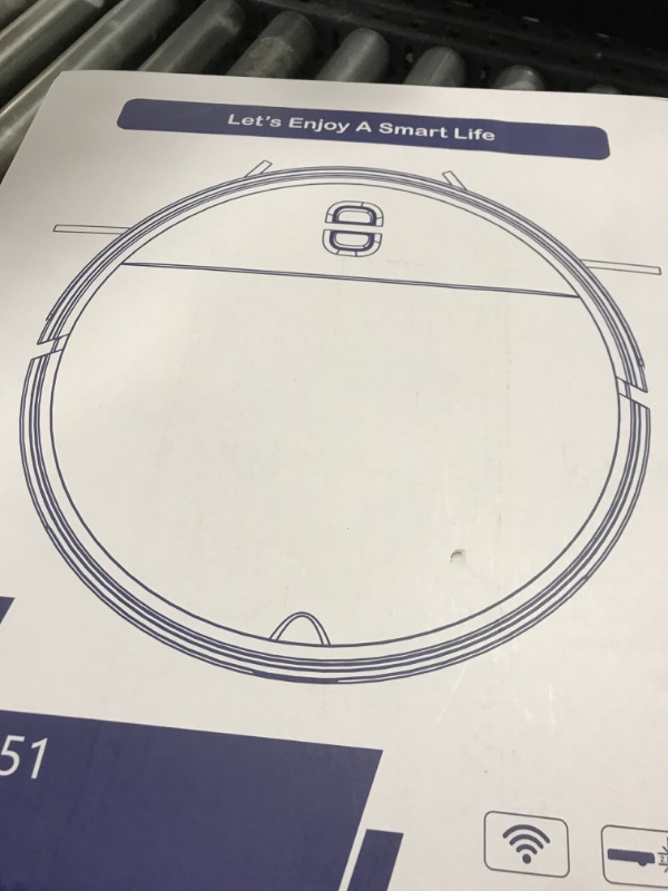 Photo 1 of SHELIKI Robot Vacuum and Mop, 2-in-1 Robotic Vacuums Cleaner with Smart Max Strong Suction, WiFi/App/Alexa Voice Control, Obstacle Avoidance, for Pet Hair, Carpets and More