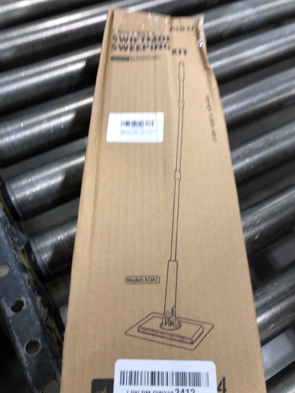 Photo 1 of Upgraded Sweeper 2-in-1 Dry + Wet Floor Mopping and Sweeping Kit, Multi-Surface Kit for Floor Cleaning, Kit Includes 1 SWIFTMOP Sweeper, 24 Dry Sweeping Cloths