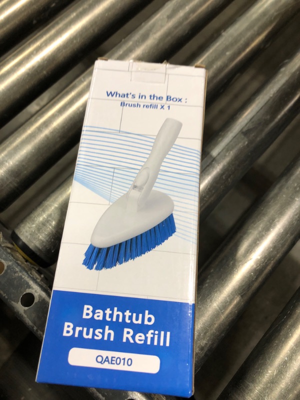 Photo 1 of Qaestfy Bathtub Brush Refill Replacement Shower Tub and Tile Cleaning Lock in Place Scrub Brushes Head for Bathroom Wall Floor Scrubbing Compatiable with QAE008 & QAE002 Model QAE010