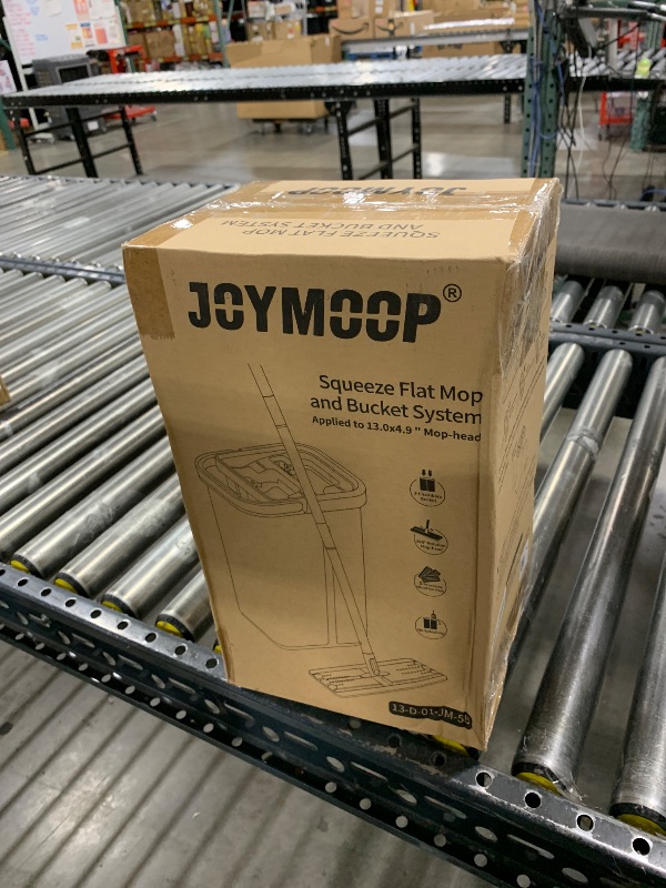 Photo 1 of JOYMOOP Mop and Bucket with Wringer Set, Hands Free Flat Floor Mop and Bucket