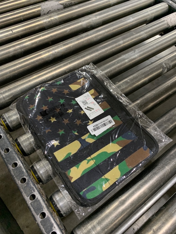 Photo 1 of SEANATIVE Car Seat Belt Cover Army Green Camo American Flag Print 2 Pack Soft Car Safety Seat Belt Strap Shoulder Pad 