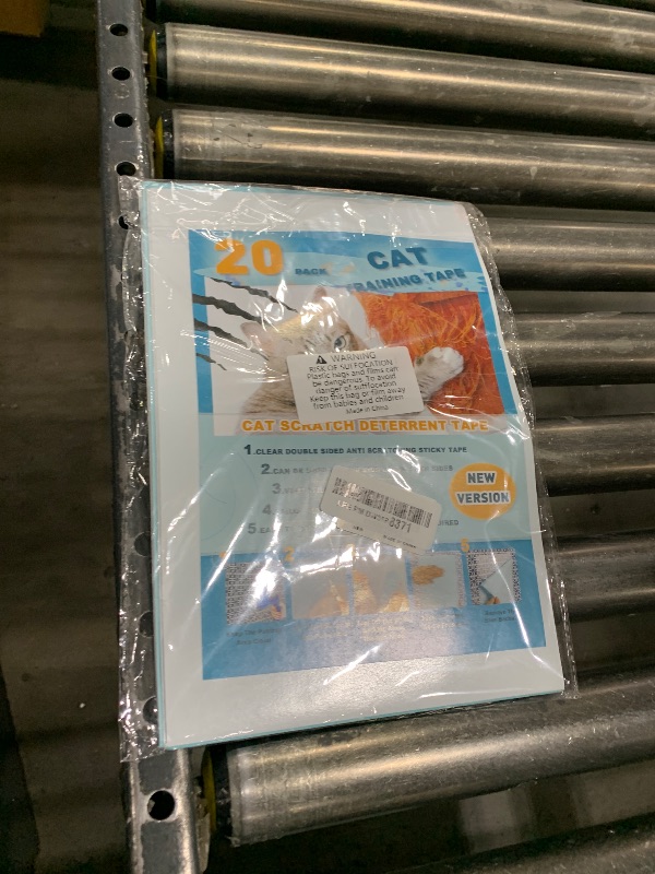 Photo 1 of 20pack Cat Scratch Deterrent Tape, Cat Scratch Furniture Protector, Clear Double Sided Anti Scratching Sticky Tape Couch Protector
