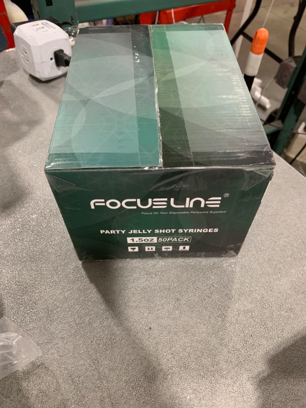 Photo 1 of FOCUSLINE 50 Pack Jelly Shot Syringes, 1.5 OZ Capacity, Reusable Party Springe for Shot, Durable Syringes for Parties