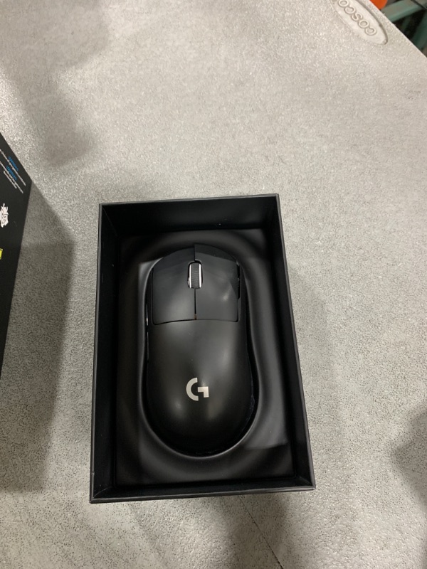 Photo 1 of Logitech G PRO X SUPERLIGHT Wireless Gaming Mouse, Ultra-Lightweight, HERO 25K Sensor, 25,600 DPI, 5 Programmable Buttons, Long Battery Life, Compatible with PC / Mac - Black