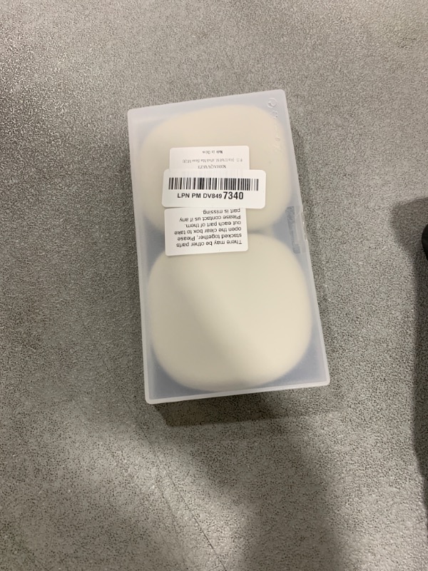 Photo 1 of [4 in 1] Case for Airpods Max Headphones, Ear Pad Case Covers/Ear Cups Covers/Headband Cover for AirPods Max (2024/2020)(USB-C/Lightning), Accessories Silicone Cover for Apple Airpod Max, (Stone)