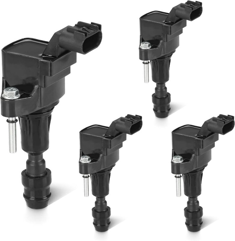 Photo 1 of Set of 4 Ignition Coil Pack 2.4L Compatible with Chevy Equinox Cobalt HHR Malibu, Buick LaCrosse Regal Verano, GMC Terrain, Saturn Aura Ion Sky, Pontiac G5 G6 Solstice Replace UF491 C1552