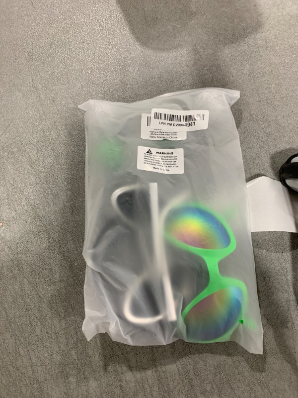 Photo 1 of Poptrend 2 Pairs Alien Headband and Glasses, Sunglasses, Glitter Green Silver Boppers Antenna Headband Set, Alien Costume Party Favors Accessories for Adults and Kids (green+silver)